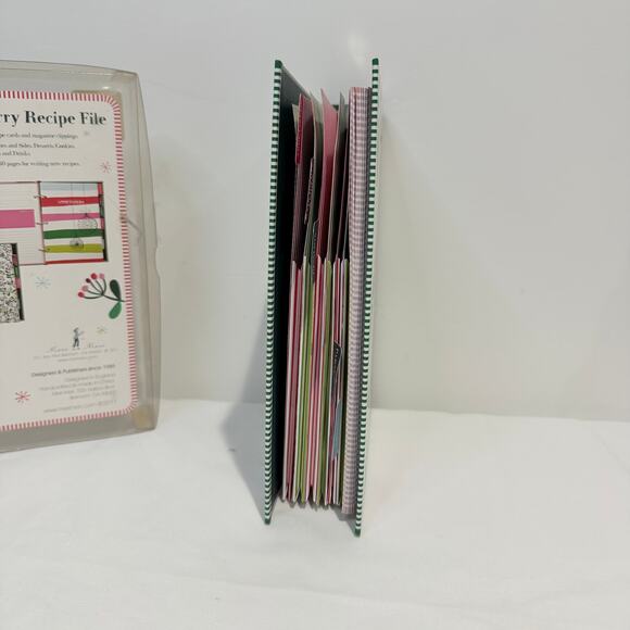 Holiday Christmas Eat Drink and Be Merry Recipe File Cookbook Folder Journal - Picture 6 of 12